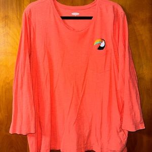 Old navy 3/4 length sleeve tee size xxl